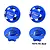 GPM Aluminium 17mm Wheel Lock Nuts 4Pcs - Blue MAK010A-B