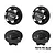 GPM Aluminium 17mm Wheel Lock Nuts 4Pcs - Black MAK010A-BK