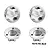 GPM Aluminium 17mm Wheel Lock Nuts 4Pcs - Silver MAK010A-S