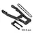 GPM Aluminium +30mm Swing Arm with Pull Rod & Chain - Black MX3057-BK