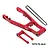GPM Aluminium +30mm Swing Arm with Pull Rod & Chain - Red MX3057-R