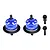 GPM Aluminium Front and Rear Complete Differentials 2Pcs - Blue TXMM1137S-B