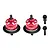GPM Aluminium Front and Rear Complete Differentials 2Pcs - Red TXMM1137S-R