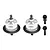 GPM Aluminium Front and Rear Complete Differentials 2Pcs - Silver TXMM1137S-S