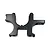 A black anodized aluminium front right V2 bulkhead for an RC car, shown against a plain white background.