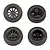 Team Associated SC28 Tyres on Black Rims - Glued Wheels 4Pcs 21426