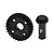 GPM Carbon Steel Front 30T Diff Gear and 12T Input Gear Set MGG1230F-BK