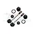 GPM Aluminium Front Shock Rebuild Kit - Black SLA087F/KITA-BK