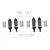 GPM Aluminium Front & Rear Shocks Set - Black RUS47580FR-BK-GD-BEBK