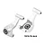 Two silver aluminium rear hubs for RC cars by GPM Racing, featuring pre-installed bearings and marked with L and R for orientation.