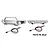 GPM Aluminium Front and Rear Bumper Set with LED Lights - Silver TXMM330FR-S