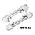 Two silver GPM Racing aluminium front lower suspension mounts for RC cars, labeled FF and FR, on a white background.