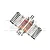 GPM Aluminium Front Shocks 2Pcs - Silver/Orange SLA087F-S-OR