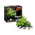 Revell 1/35 scale CyberBeasts TerraTops model kit box and the fully assembled green robotic triceratops figure.
