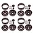 Element RC 1.9" Enduro The Ocho Beadlock Rims 4Pcs - Bronze 42177