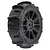 Pro-Line 1.9" Dumont MTD (Firm Compound) Paddle Tyres on Black Mach-10 Rims - Glued Wheels 4Pcs PRO1031010