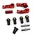 Yeah Racing Aluminium Steering Arm with Adjustable Steering Tie-Rod Set - Red KYFZ-015RD