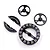 Yeah Racing Aluminium Momentum Round Droop Gauge V2 Set - Black/Purple MMT-025