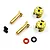 Yeah Racing Aluminium 4mm Bullet Plug Set with Grips - Gold WPT-0159GD