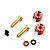 Yeah Racing Aluminium 4mm Bullet Plug Set with Grips - Red WPT-0159RD