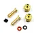 Yeah Racing Aluminium 5mm Bullet Plug Set with Grips - Gold WPT-0160GD