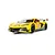 A 1/32 scale Scalextric Chevrolet Corvette C8.R slot car in yellow racing livery with number 33, shown from a front three-quarter angle.