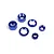 Maverick Aluminium Shock Caps Set 2Pcs - Blue 150670