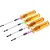 A set of four MIP hex drivers with translucent orange handles and color-coded shafts, arranged diagonally on a white background.