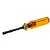 MIP G2 4.5mm nut driver with a translucent amber handle and black metal shaft against a white background.