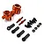 Yeah Racing Aluminium Rear Hubs 2Pcs - Orange SPT2-D007OR
