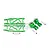 GPM Aluminium Rear Lower Suspension Arms and Rear Hubs Set - Green MAK5622-G