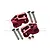 GPM Aluminium Rear Lower Axle Suspension Link Mounts 2Pcs - Red SB009-R