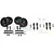 GPM Aluminium and Steel CVD Driveshafts, Shocks, Hexes and Wheels Set - Black RUS488910FR-BK