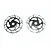 GPM Aluminium Brake Disc with Silver Lining - 2Pcs SB010/DISK-BK
