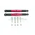 GPM Aluminium Front Steering Turnbuckles 2Pcs - Red SB162-R-BEBK