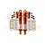 GPM Aluminium 102mm Rear Adjustable L-Shape Piggy Back Shocks Set - Orange RUS4102R/L-OR-OR