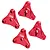 GPM Aluminium Tamiya Wheel Hexes 4Pcs - Red HS2010-R