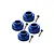 GPM Aluminium 12mm (+6mm) Wheel Hexes Set - Blue TRX4010/6MM-B