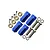 GPM Aluminium 12mm (+23mm) Wheel Hexes Set - Blue TRX4010/23MM-B