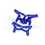 GPM Aluminium Front and Rear Shock Towers 2Pcs - Blue LMB2830-B