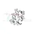 GPM Aluminium Complete Front and Rear Hub Set - Silver LMB192122-S