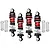 GPM Aluminium 32mm Front and 36mm Rear Complete Adjustable Shocks Set - Red LMB3236-R-BK