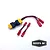 Reefs RC XT60 to dual JST adapter cable with two additional male-to-male JST jumper wires on a white background.