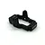 A black anodized aluminium servo mount for RC vehicles by Reefs RC, featuring mounting holes and engraved branding.