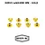 Reefs RC Aluminium Servo Washers 8Pcs - Gold REEFS172