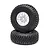 Losi 2.2/3.0" BFG KM3 Tyres on Chrome Multi Spoke Rims 2Pcs - Glued Wheels LOS43059