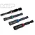 A set of four MIP nut driver speed tips in 4.0mm, 5.5mm, 7.0mm, and 8.0mm sizes, featuring black metal shafts with color-coded rings.