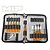 MIP RC10 Essentials Tool Kit in a black and grey zippered storage case with various hex drivers, nut drivers, and a small wrench.