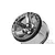 A single chrome Pro-Line Desperado 2.8-inch RC monster truck wheel rim against a white background.
