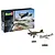 Revell 1/144 scale plastic model kit of a Messerschmitt Bf109E and Junkers Ju87B Stuka, showing the box and two assembled, painted models on display stands.